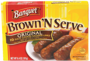 banquet brown & serve sausage links & patties